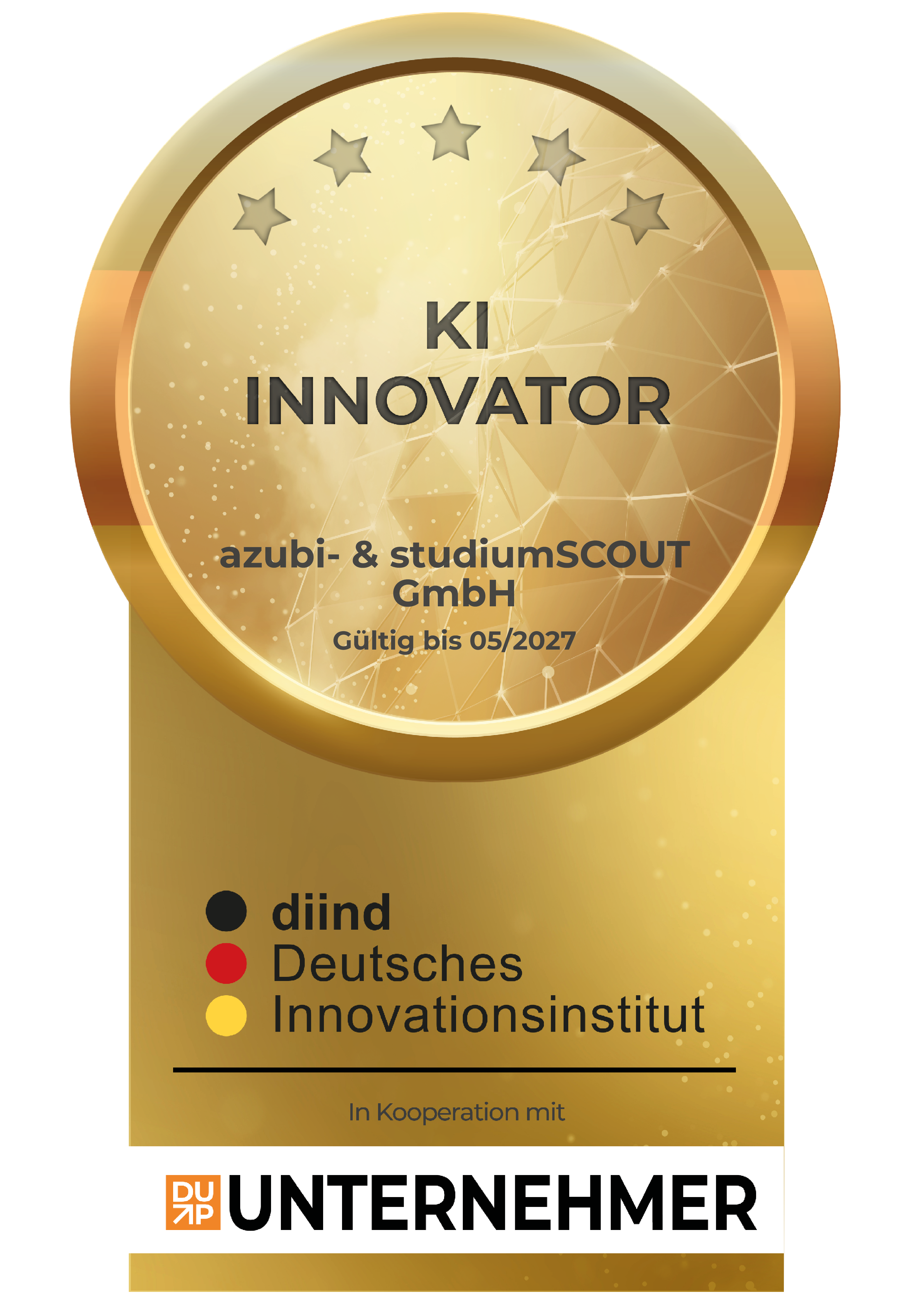 KI-Innovator 2026 – ausgezeichnet vom Deutschen Innovationsinstitut (diind)